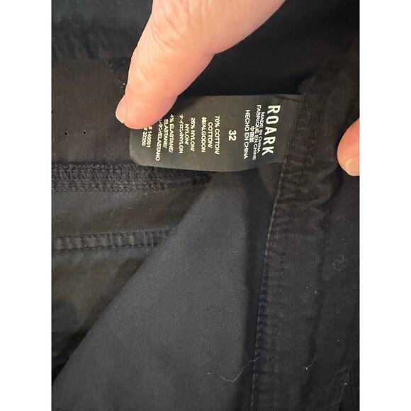 Roark Other - Roark Men’s Size 32 Black Drawstring Utility Pants Zip Pockets Stretch Outdoor